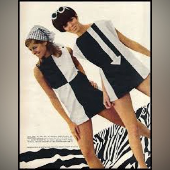 Zara mod Austin Powers style mini dress size XXL twiggy space age swinging 60s - Picture 8 of 17